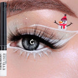 12 Colors Colorful Liquid Eyeliner Pen Waterproof Long-Lasting Big Eyes Makeup Smooth Quick-Drying