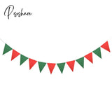12 Flags 17Cm Colorful Felt Banner Garlands Birthday Bunting Pennant Baby Shower Wedding Garland