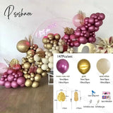 124Pcs Red Gold Sand White Balloons Arch Garland Kit Metal Plam Leaves Diy Balloon Valentine’s