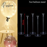 127Cm Clear Balloon Column Stand Arch Balloons Holder Centerpieces For Wedding Decoration Birthday