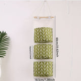 Multi-Pocket Wall-Mounted Storage Bag - Versatile Hanging Organizer for Dorms, Bedrooms & Bathrooms | Space-Saving Design with Easy-Access Pockets for Books, Toys, and More, Bedroom Organizer|Checkered Pattern|Soft Material,