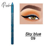 12Color Long-Lasting Not Blooming Eyeliner Pencil Waterproof Pigment Pen Women Fashion Color Eye