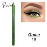 12Color Long-Lasting Not Blooming Eyeliner Pencil Waterproof Pigment Pen Women Fashion Color Eye