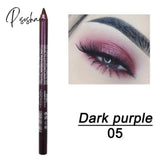 12Color Long-Lasting Not Blooming Eyeliner Pencil Waterproof Pigment Pen Women Fashion Color Eye