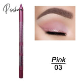 12Color Long-Lasting Not Blooming Eyeliner Pencil Waterproof Pigment Pen Women Fashion Color Eye