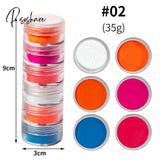 12Gird/Box Lasting Fluorescent Matte Eyeshadow Neon Pigment Powder Halloween Decoration Palette