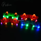 12Pcs Adult Kids Women Led Glasses Light Up Party Sunglasses Glow Blinds Shutter Neon Flash