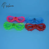 12Pcs Adult Kids Women Led Glasses Light Up Party Sunglasses Glow Blinds Shutter Neon Flash