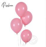 12Pcs/Lot Pink Latex Balloon Chrome Red Hot Silver Metal Baby Shower Birthday Party Wedding