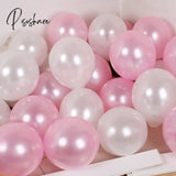 12Pcs/Lot Pink Latex Balloon Chrome Red Hot Silver Metal Baby Shower Birthday Party Wedding