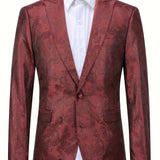 Men's Stylish Corduroy Blazer with Distinctive Pattern - Elegant Lapel Design for Formal Occasions & Casual Charm