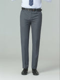 Stylish Classic Fit Dress Pants - Men's Formal Solid Color Suit Pants for Spring Summer Business and Special Occasions - High-Quality Fabric, Comfortable Wear, and Versatile Design