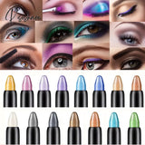 15 Color Highlighter Eyeshadow Pencil Waterproof Glitter Matte Nude Eye Shadow Makeup Pigment