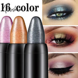 16 Colors Color Pearlescent Eyeliner Lying Silkworm Eye Shadow Pen Lip Liner Long-Lasting