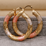 Leverback Hoop Earrings Chunky O-shaped Tiny Earrings For Casual And Formal Outfits