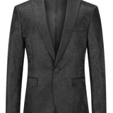 Men's Stylish Corduroy Blazer with Distinctive Pattern - Elegant Lapel Design for Formal Occasions & Casual Charm