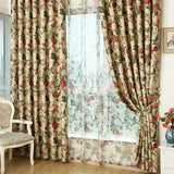 2pcs European Style Garden Curtains for Bedroom, Living Room, Dining Room, Bedroom, Office, Home Decor