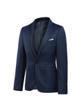 Elegant 3pc Mens Suit Set - Single-Button Blazer, Tailored Vest & Trousers - Ideal for Weddings & Business Events