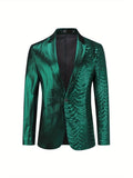 Glittering Mens Sequin-Ornamented Suit Jacket - Solid Color, Perfect for Wedding, Party & Formal Prom - A Stylish, Elegant Blazer to Elevate Your Look