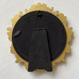 4'' Embossed Vintage Round Photo Frame for Tabletop & Wall Decor, Home Office Decor