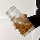 20.28oz Glass Coffee Mug - With Lid & Straw, Perfect for Coffee, Tea, Whiskey, Milk - Ideal for Home, Office, Travel, Drinking Cup