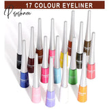 17Color Colorful Eyeliner Matte Smooth Waterproof Liquid Eye Liner Makeup Long Lasting Women Beauty