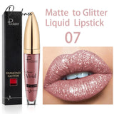 18 Colors Diamond Lip Gloss Waterproof Long Lasting Glitter Lipstick Liquid Shiny Shimmer Pearl