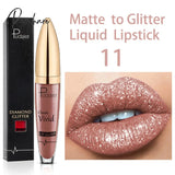 18 Colors Diamond Lip Gloss Waterproof Long Lasting Glitter Lipstick Liquid Shiny Shimmer Pearl