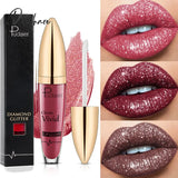 18 Colors Diamond Lip Gloss Waterproof Long Lasting Glitter Lipstick Liquid Shiny Shimmer Pearl