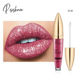 18 Colors Shiny Lip Gloss For Women Long Lasting Matte Glitter Liquid Lipstick Diamond Waterproof