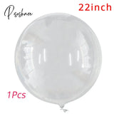 18Inch Transparent Led Bobo Balloons Wedding Decor Glow In The Dark Ballons Diy Birthday Party