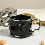 [Creative Crinkled Ceramic Coffee Cup] LJ031-LJ032 Creative Crinkled Ceramic Cup, Mug, Coffee Cup