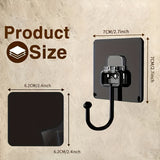 [10 Pack Heavy Duty Wall Hooks] 10 Pack High Quality Modern Style Heavy Duty Wall Hooks - Plastic, Self Adhesive Utility Hooks, Suitable For Coats, Towels, Keys - Easy To Install, Wall Mounted, Waterproof, Suitable For Bathro