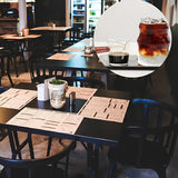 [2pcs Glass Cups With Straws] 2pcs Glass Cups With Straws, Glass Coffee Cup, Transparent Water Cup For Home And Office