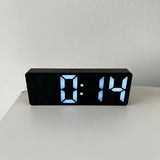 1pc Led Mirror Table Alarm Clock Digital Alarm Snooze Display Time Desktop Electronic Table Night Light Desktop USB Alarm Clock Home Decor  For Bedroom Office Table Clock