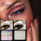 1Pc 3D Face Jewels Diamond Makeup Art Eyeliner Glitter Jewelry Sticker Temporary Tattoo Party Bady