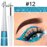 1Pc Colorful Neon Yellow Green Liquid Eyeliner Quick Dry Waterproof Eyes Makeup Eye Liner White