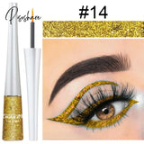 1Pc Colorful Neon Yellow Green Liquid Eyeliner Quick Dry Waterproof Eyes Makeup Eye Liner White
