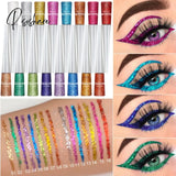 1PC Colorful Neon Yellow Green Liquid Eyeliner Quick Dry Waterproof Eyes Makeup Liquid Eye Liner White Blue Eyes Cosmetics