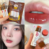 1Pc Fruit Lip Balm Peach Tea Color Gloss Natural Lasting Moisturizing Lighten Lines Changing Jelly