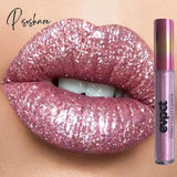 1Pc Glitter Diamond Liquid Lipstick Waterproof Long Lasting Non-Stick Cup Pearl Shiny Matte Lip