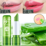 1Pc Gold Foil Jelly Lipstick Makeup Temperature Color Change Lip Balm Long-Lasting Moisturizing