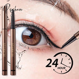 1Pc Matte Black Eyeliner Gel Pencil Fast-Drying Waterproof Anti-Sweat Lasting Eye Liner Brown Pen