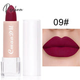 1Pc Matte Nude Lipstick Waterproof Long Lasting Non-Stick Cup Sexy Red Pink Velvet Lipsticks Women