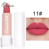 1Pc Matte Nude Lipstick Waterproof Long Lasting Non-Stick Cup Sexy Red Pink Velvet Lipsticks Women