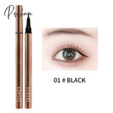 1Pc Waterproof Eyeliner Liquid Pen Long Lasting Quick Drying Smooth Makeup Beauty Matte Black Stamp