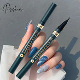 1Pc Weatproof Liquid Eyeliner Pencil Quick Dry Smudge-Proof Long-Lasting Black Brown White Pen Eye
