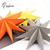 1Pcs 27Cm 3D Angles Paper Star Hanging Reusable Christmas Party Tree Ornament Home Wedding Bedroom