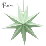 1Pcs 27Cm 3D Angles Paper Star Hanging Reusable Christmas Party Tree Ornament Home Wedding Bedroom