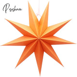 1Pcs 27Cm 3D Angles Paper Star Hanging Reusable Christmas Party Tree Ornament Home Wedding Bedroom